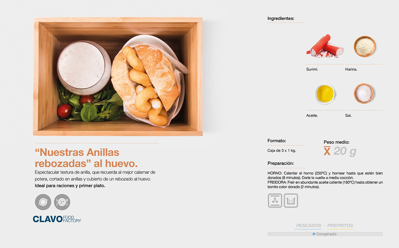Catálogo de Productos CLAVO FOOD FACTORY FABRICANTES DE PRODUCTOS PARA HOSTELERÍA Catálogo de Productos CLAVO FOOD FACTORY FABRICANTES DE PRODUCTOS PARA HOSTELERÍA