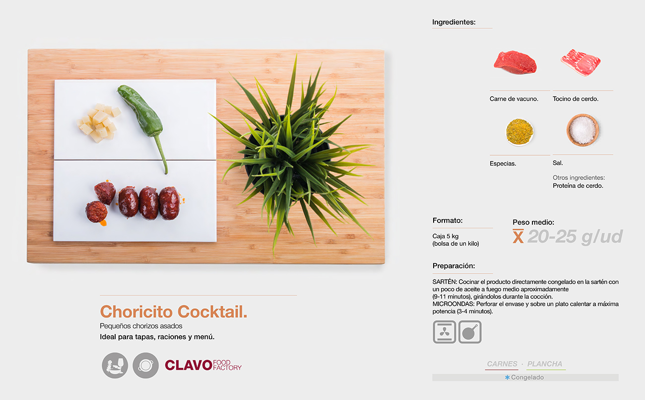 Catálogo de Productos CLAVO FOOD FACTORY FABRICANTES DE PRODUCTOS PARA HOSTELERÍA Catálogo de Productos CLAVO FOOD FACTORY FABRICANTES DE PRODUCTOS PARA HOSTELERÍA