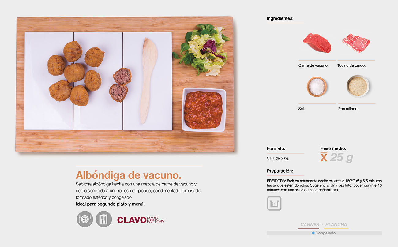Catálogo de Productos CLAVO FOOD FACTORY FABRICANTES DE PRODUCTOS PARA HOSTELERÍA Catálogo de Productos CLAVO FOOD FACTORY FABRICANTES DE PRODUCTOS PARA HOSTELERÍA