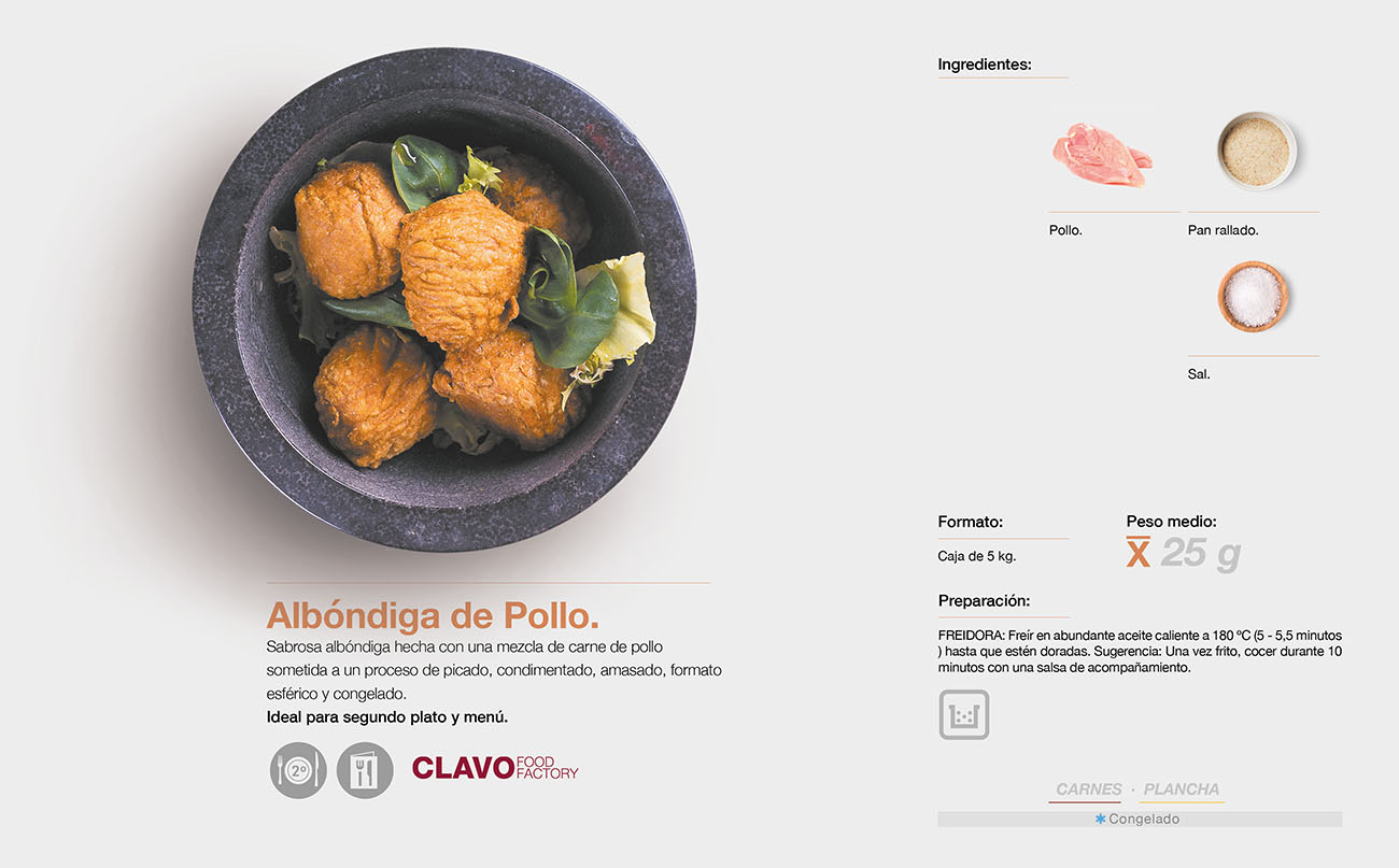 Catálogo de Productos CLAVO FOOD FACTORY FABRICANTES DE PRODUCTOS PARA HOSTELERÍA Catálogo de Productos CLAVO FOOD FACTORY FABRICANTES DE PRODUCTOS PARA HOSTELERÍA